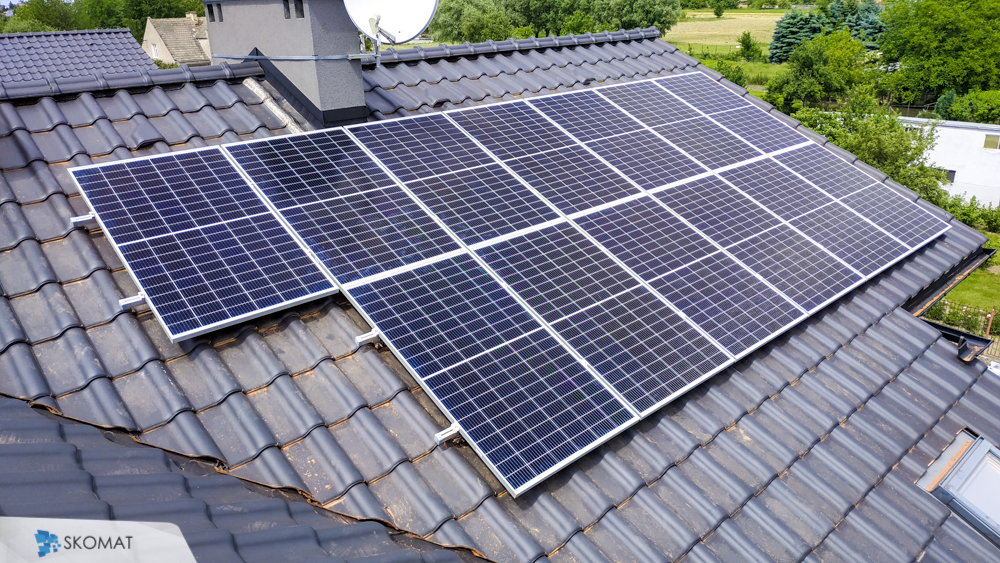 realizacja skomat instalacji na dachu domu w krakowie