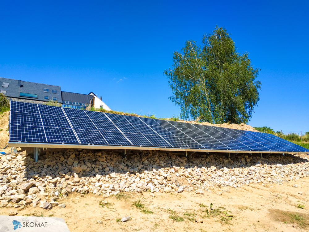 Instalacja fotowoltaiczna na ziemi realizacja Maszyce