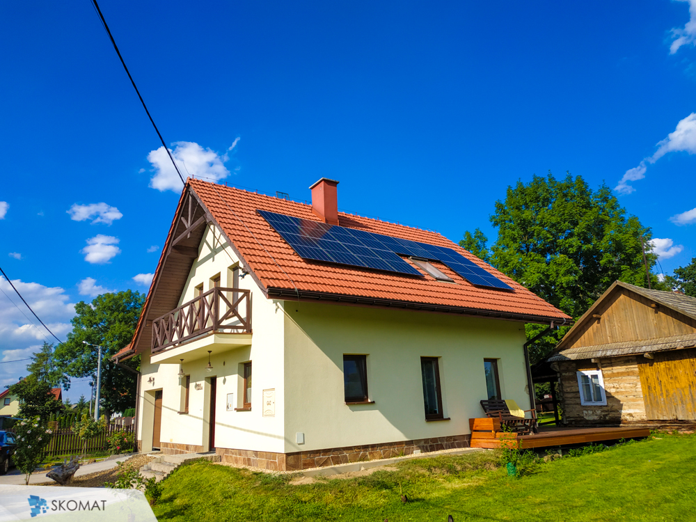 instalacja fotowoltaicznej w Baczkowie na skarpie