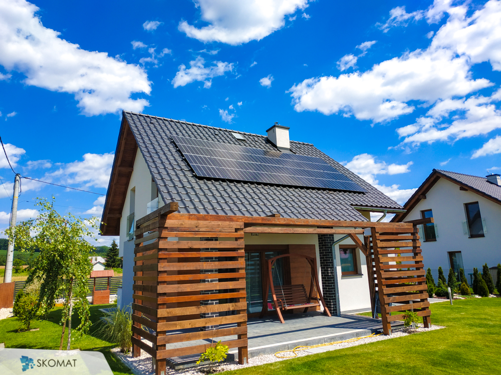 instalacja fotowoltaicznej w Goszcza na dachu domu