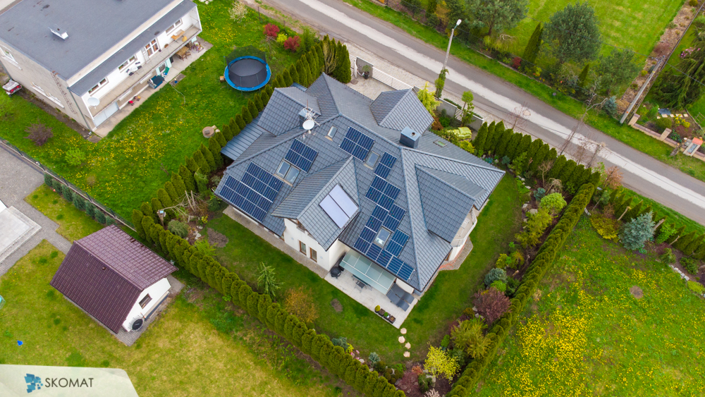 Realizacja Fotowoltaika Kraków na dachu domu