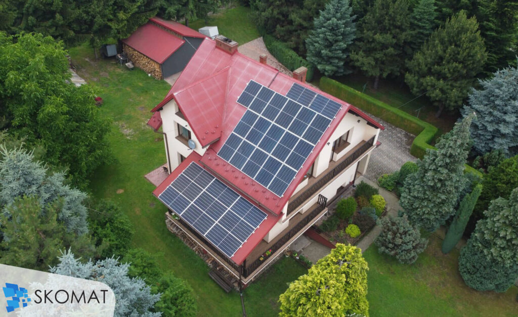 Instalacja fotowoltaiczna na dachu krakowskiego budynku jednorodzinnego