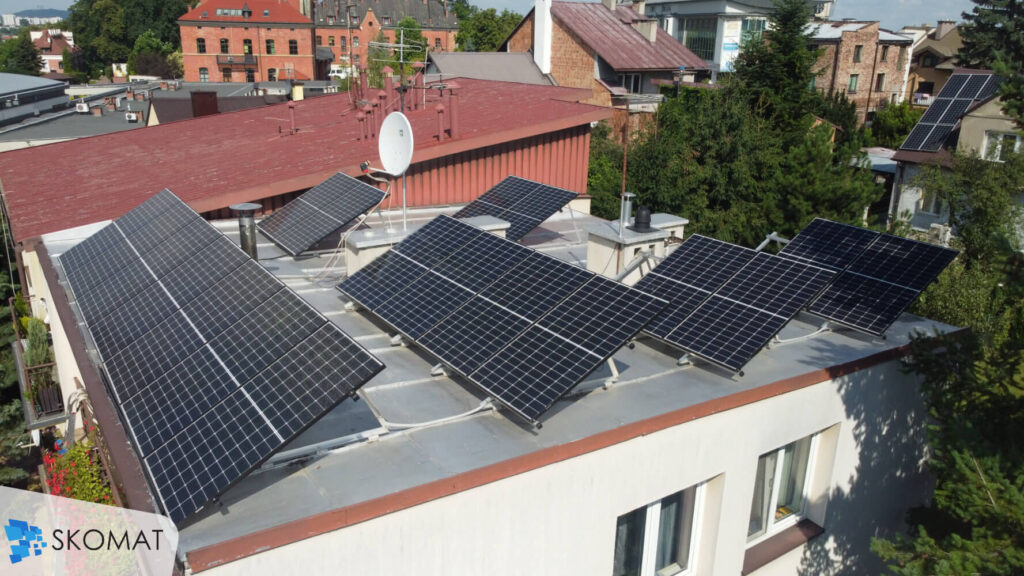 fotowoltaika budynek jednorodzinny w Krakowie 5.5kwp
