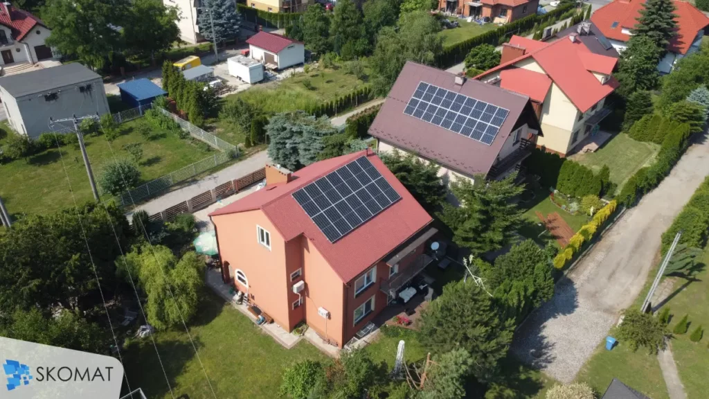 Fotowoltaika na dachu budynku realizacja 6,37 kWp