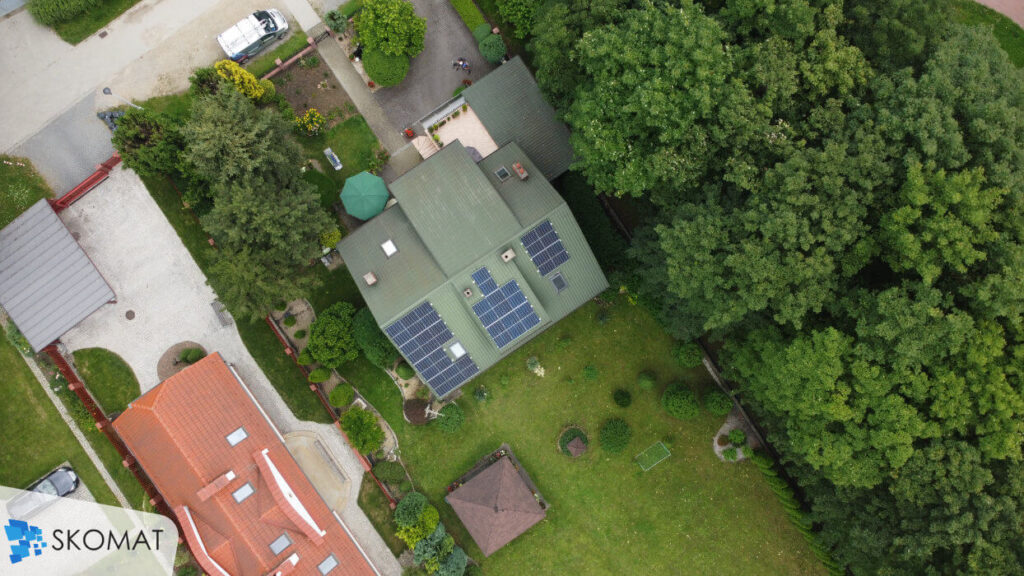 Realizacja na dachu domu jednorodzinnego Kraków