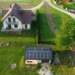 Fotowoltaika Stróże na dachu garażu