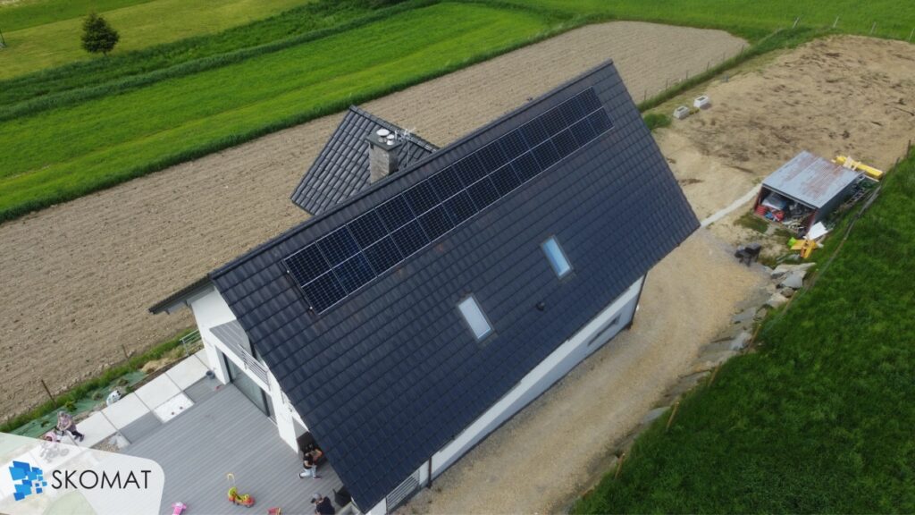 Fotowoltaika na dachu domu Raba Wyżna