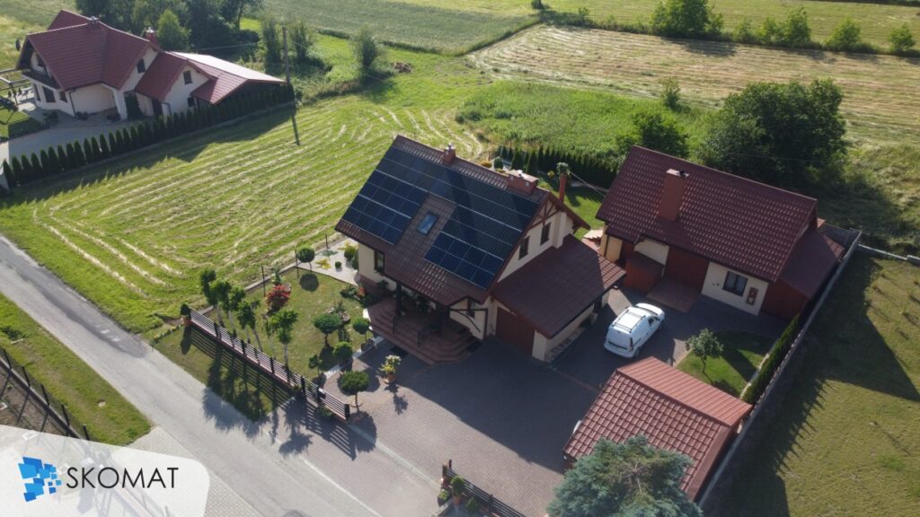 Instalacja fotowoltaiczna Tuchów na dachu domu jednorodzinnego