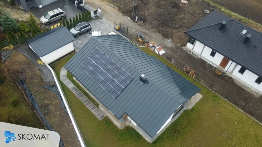 Fotowoltaika na dachu domu w sadowie