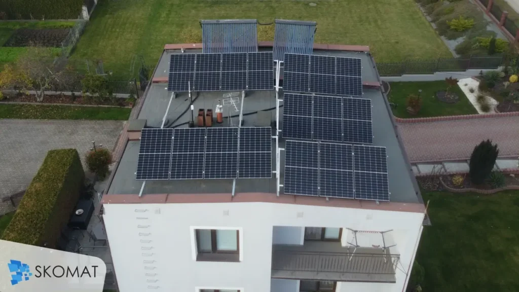 Realizacja instalacja fotowoltaiczna na dachu budynku w Krakowie