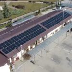 Realizacja instalacji na dachu magazynu firmy